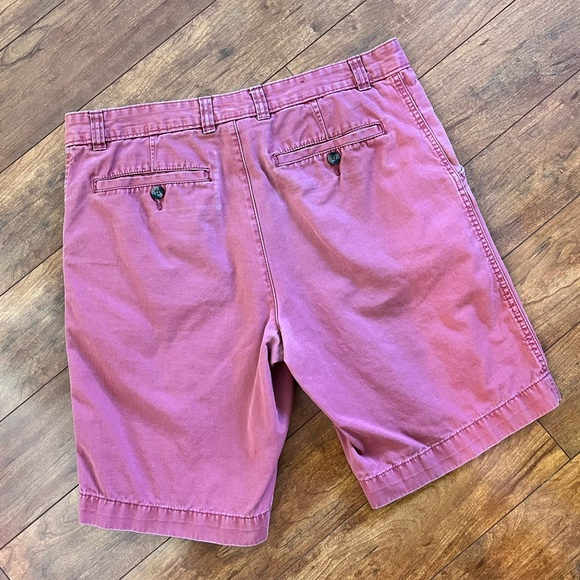 Merona Flat Front Cranberry Red Chino Shorts-Size 34 - Picture 4 of 5